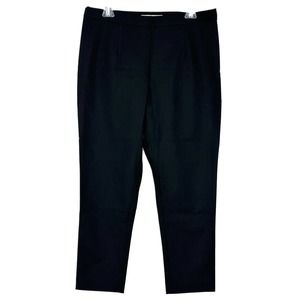 BOSTON PROPER Womens Black Sculpt Dress Stretchy Cropped Pants Size 14 New